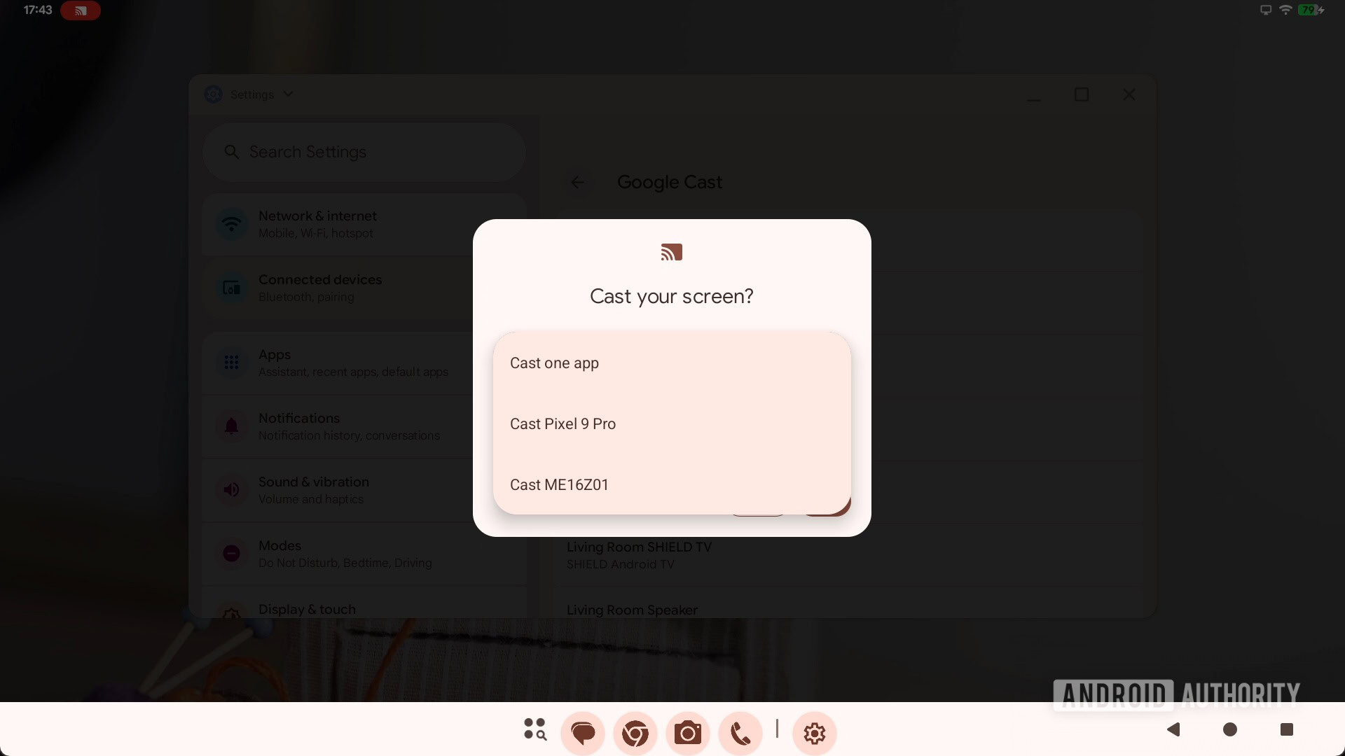 Casting an external display in Android 16 QPR3