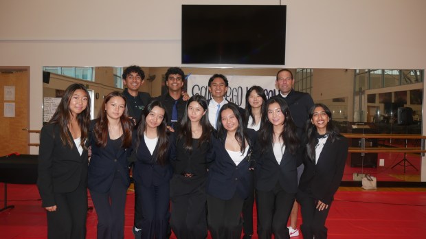 Canyon Crest Academy DECA officer team Aadi Jariwala, Aarav Sinha,...