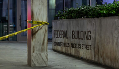 FBI investigating attempted firebombing at downtown LA federal building – NBC Los Angeles