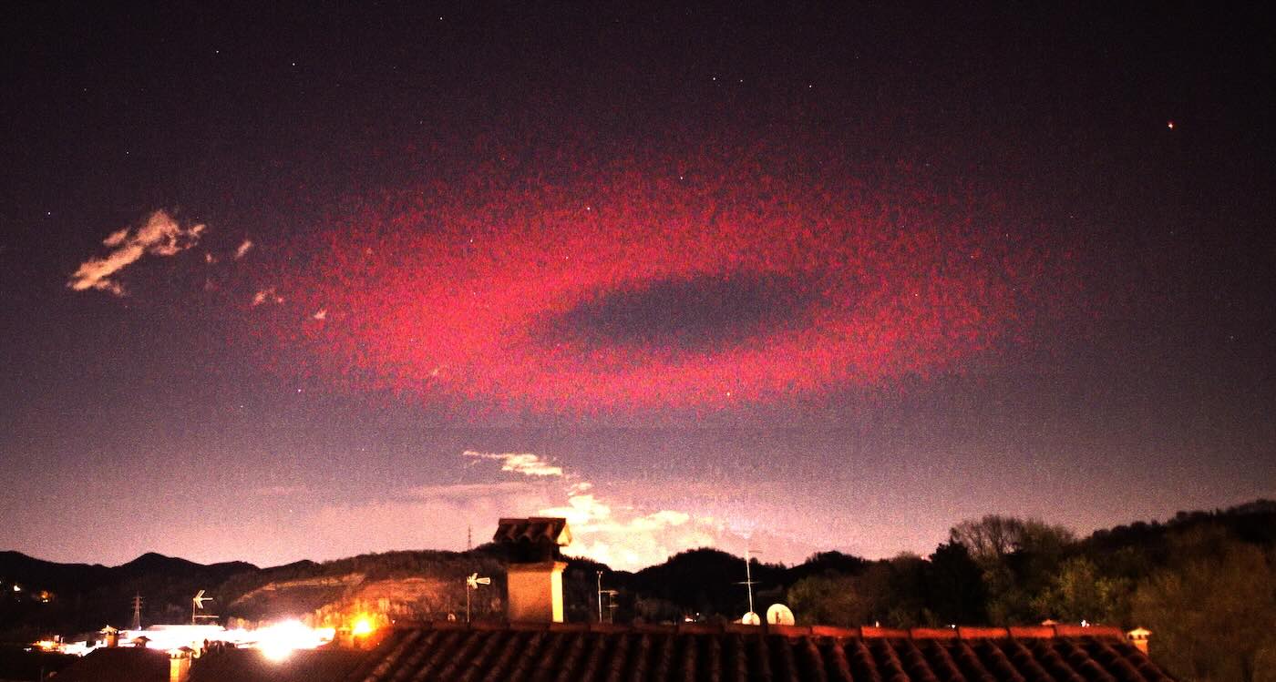 Photographer Captures Incredible Luminous Event Over His Italian Town–For the Second Time (LOOK)