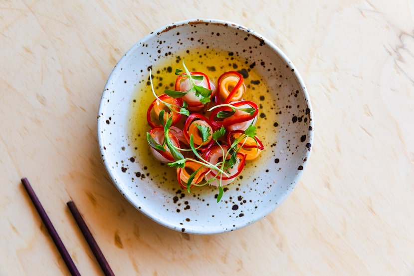 Hamachi Crudo is on the menu at Neighborhood Sushi, a casual Japanese restaurant opening in...