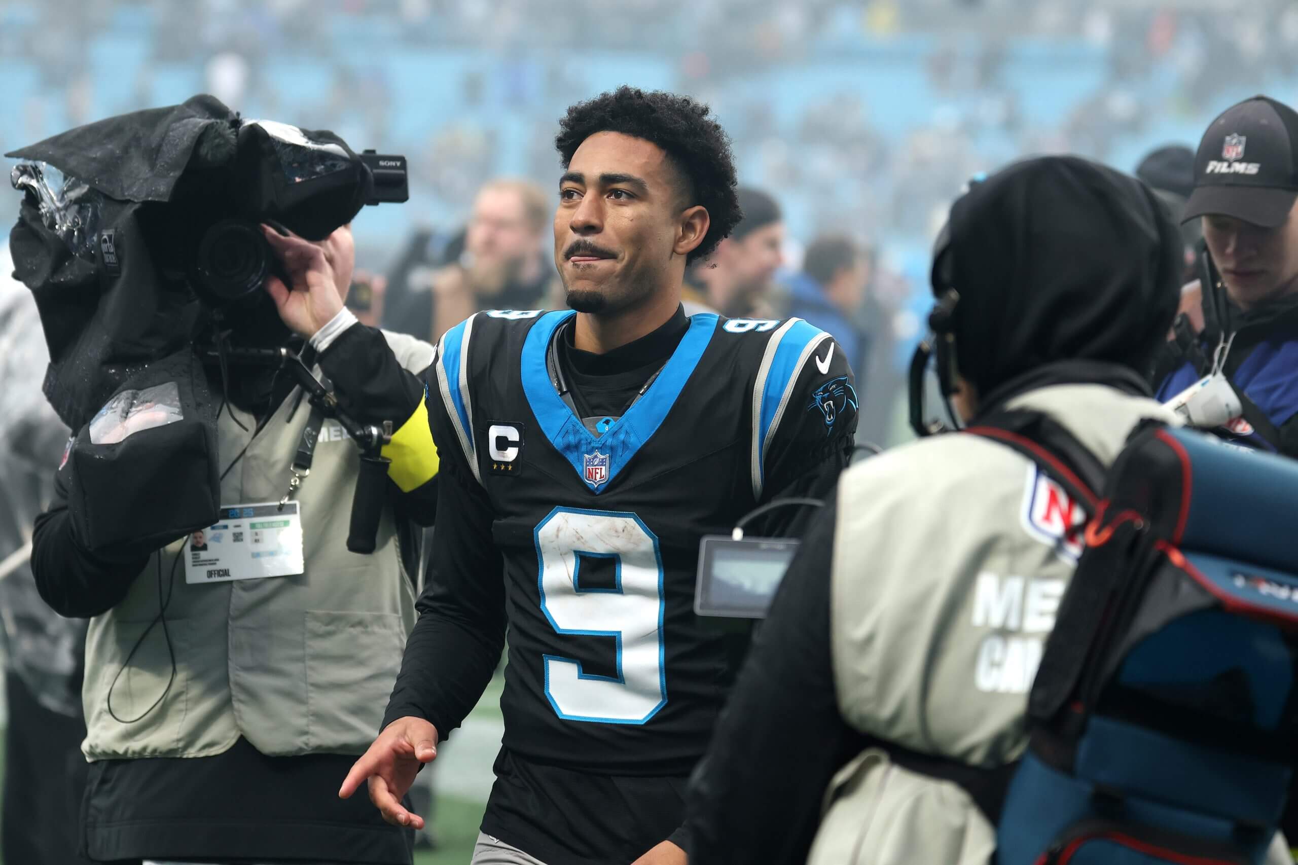 Carolina Panthers quarterback Bryce Young after an upset win over the Los Angeles Rams.