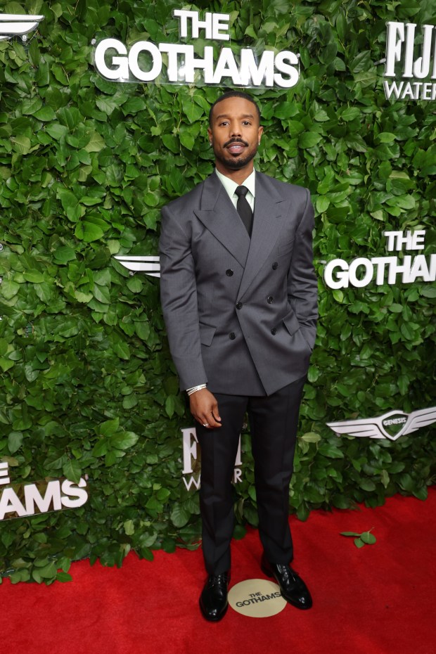 NEW YORK, NEW YORK - DECEMBER 01: Michael B. Jordan attends the 35th Gotham Film Awards at Cipriani Wall Street on December 01, 2025 in New York City. (Photo by Michael Loccisano/Getty Images)