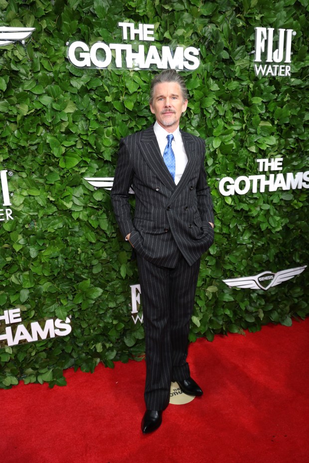 NEW YORK, NEW YORK - DECEMBER 01: Ethan Hawke attends the 35th Gotham Film Awards at Cipriani Wall Street on December 01, 2025 in New York City. (Photo by Michael Loccisano/Getty Images)