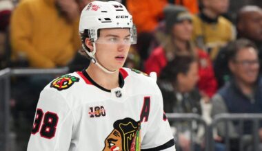 Blackhawks’ Connor Bedard injured after ‘freak accident’ against Blues