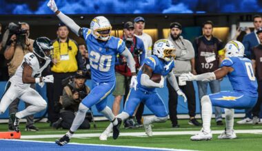 The five best plays from Eagles vs. Chargers on Monday Night Football, as L.A. stuns Philadelphia in overtime – NBC Los Angeles