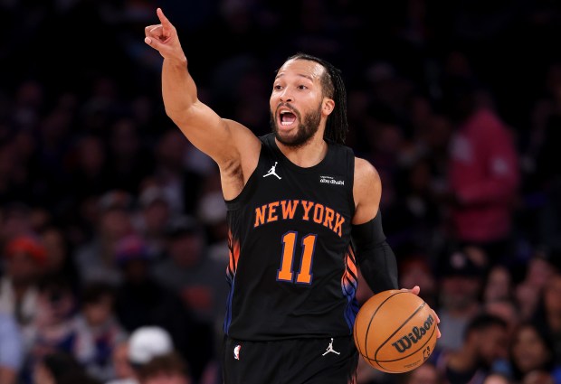 NEW YORK, NEW YORK - DECEMBER 05: Jalen Brunson #11 of the New York Knicks in action during the game against the Utah Jazz at Madison Square Garden on December 05, 2025 in New York City. (Photo by Kenneth Richmond/Getty Images)