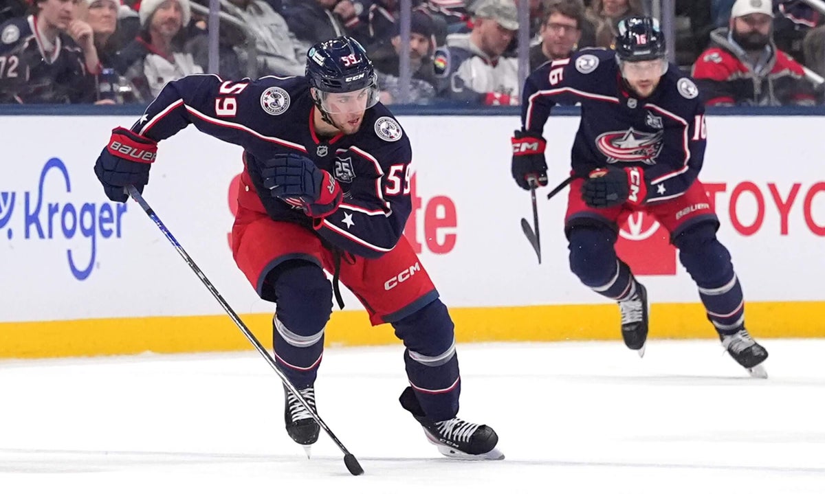 Penguins acquire Yegor Chinakhov in trade from Blue Jackets