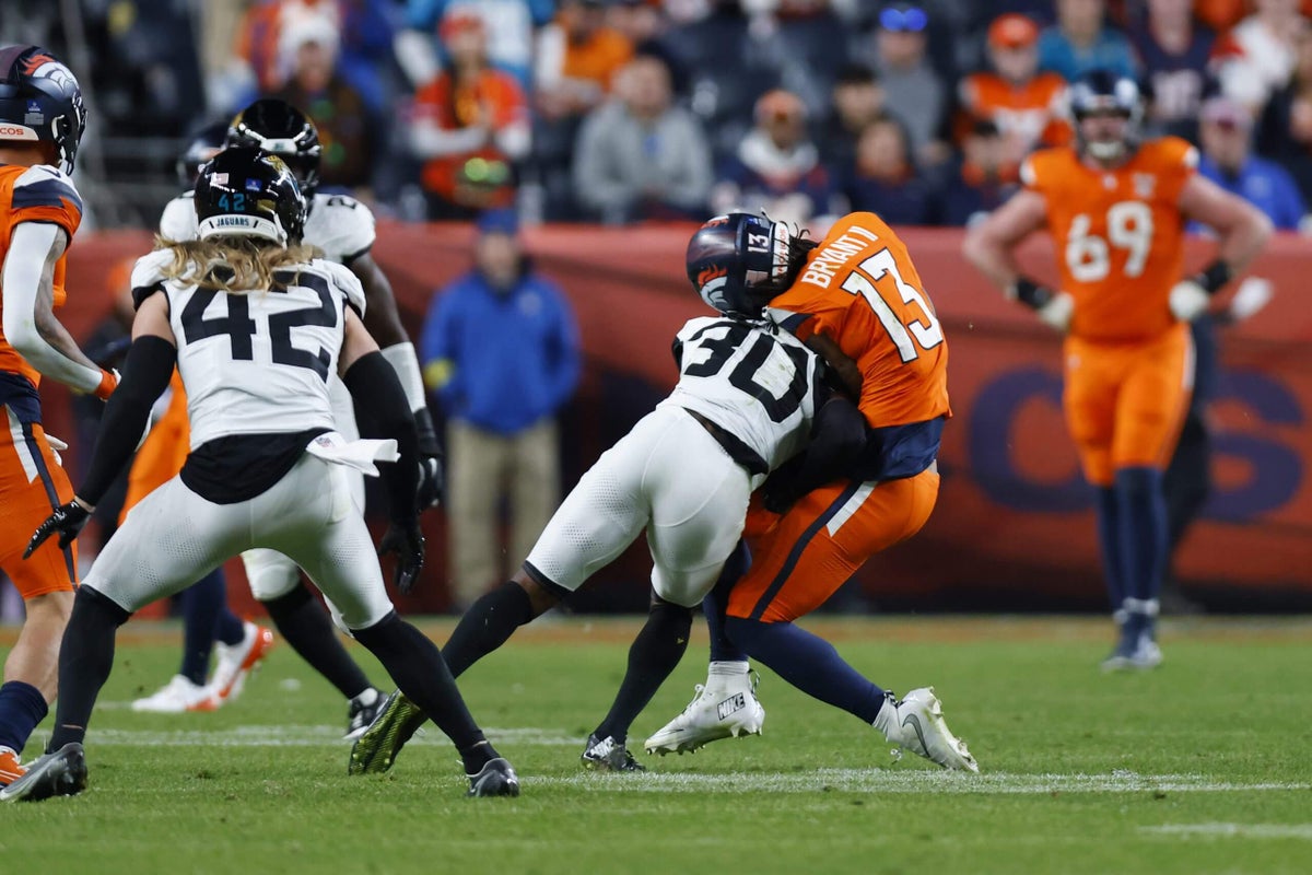 Broncos WR Pat Bryant released from hospital after violent hit vs. Jaguars: Source