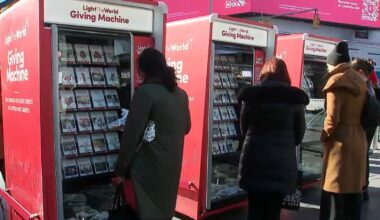 Giving machines open across NYC to make charity donations easy – NBC New York