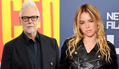 James Gunn and Milly Alcock.