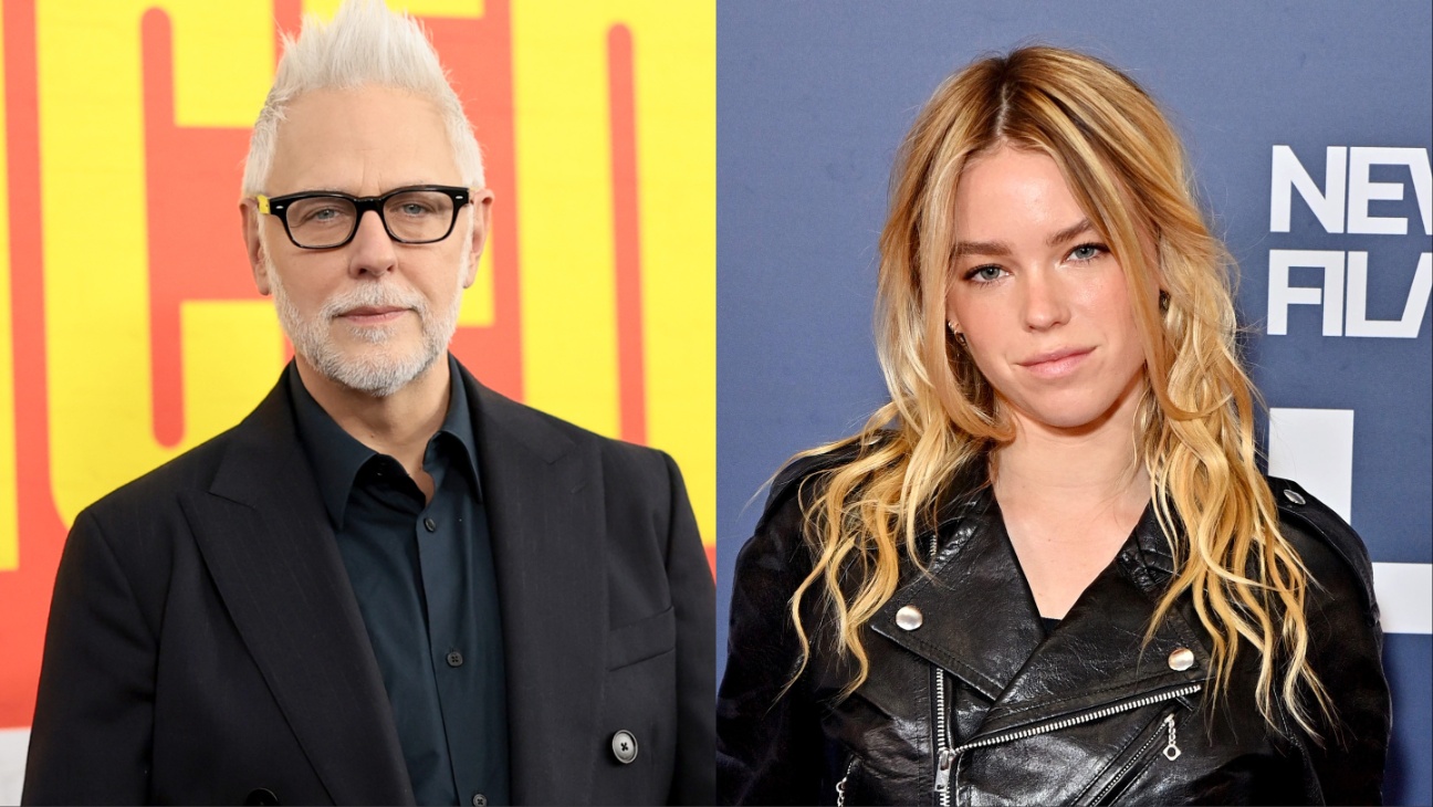 James Gunn and Milly Alcock.