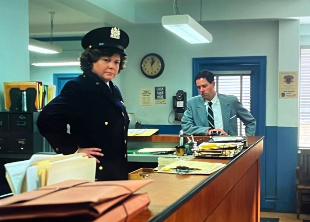 Wendy Davis performed under the stage name Wenne Alton Davis, appearing in small parts, including as a cop (left) in "Marvelous Mrs. Maisel." (Amazon Prime)