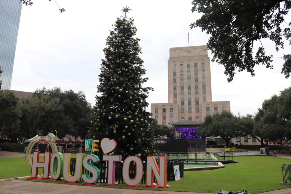 Houston City Hall Christmas Tree