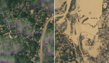 Satellite images show the scale of destruction from Asia floods | Floods News