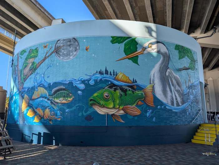 New 90-foot mural unveiled under the Fuller Warren Bridge, home to the Riverside Arts Market