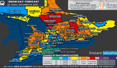 Icy Conditions Could Give Some Students an Early Start to Holiday Break Across Southern Ontario on Friday