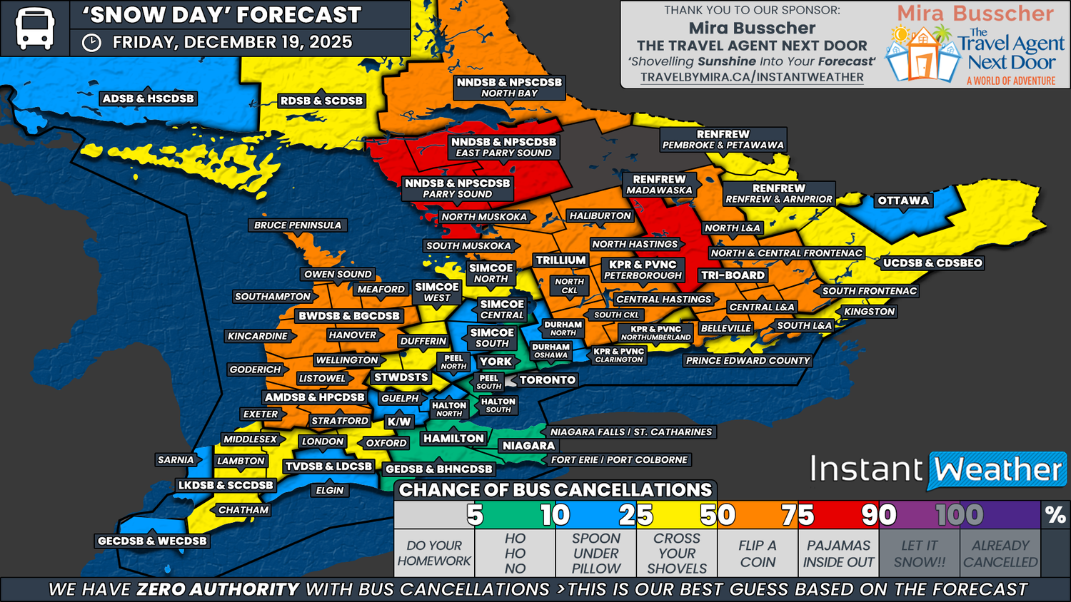 Icy Conditions Could Give Some Students an Early Start to Holiday Break Across Southern Ontario on Friday