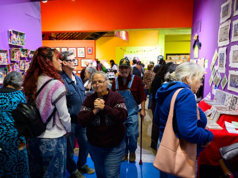 Everyone we saw shopping at Esperanza’s Peace Market in San Antonio this weekend