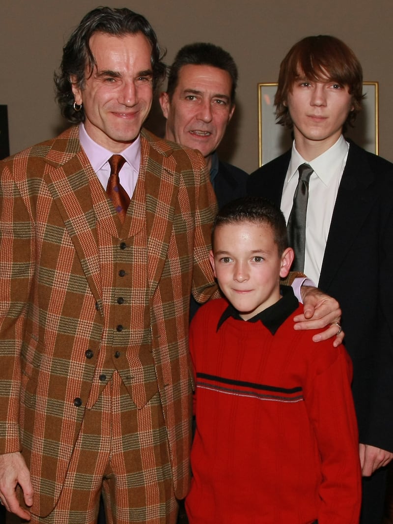 From left: Daniel Day-Lewis, Ciaran Hinds, Dillon Freasier, and Paul Dano.