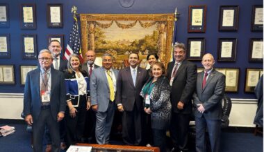 Jerry, along with fellow board members, Chairman of the Board Jim Campbell and General Manager Derek Boese, on a trip to Washington D.C.