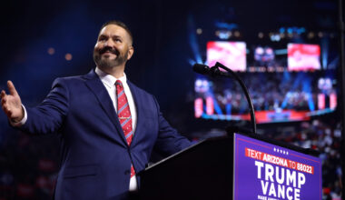 justin heap at a trump rally in 2024