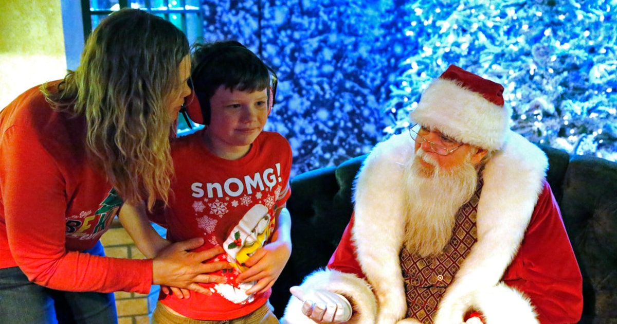 Sensory-friendly Santa comes to visit children with autism in North Texas