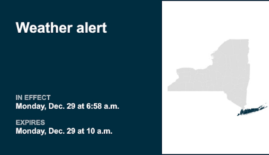 NY weather: Weather alert for part of New York until Monday morning
