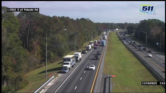 Fatal crash on I-295 at Pulaski Road causes traffic backups