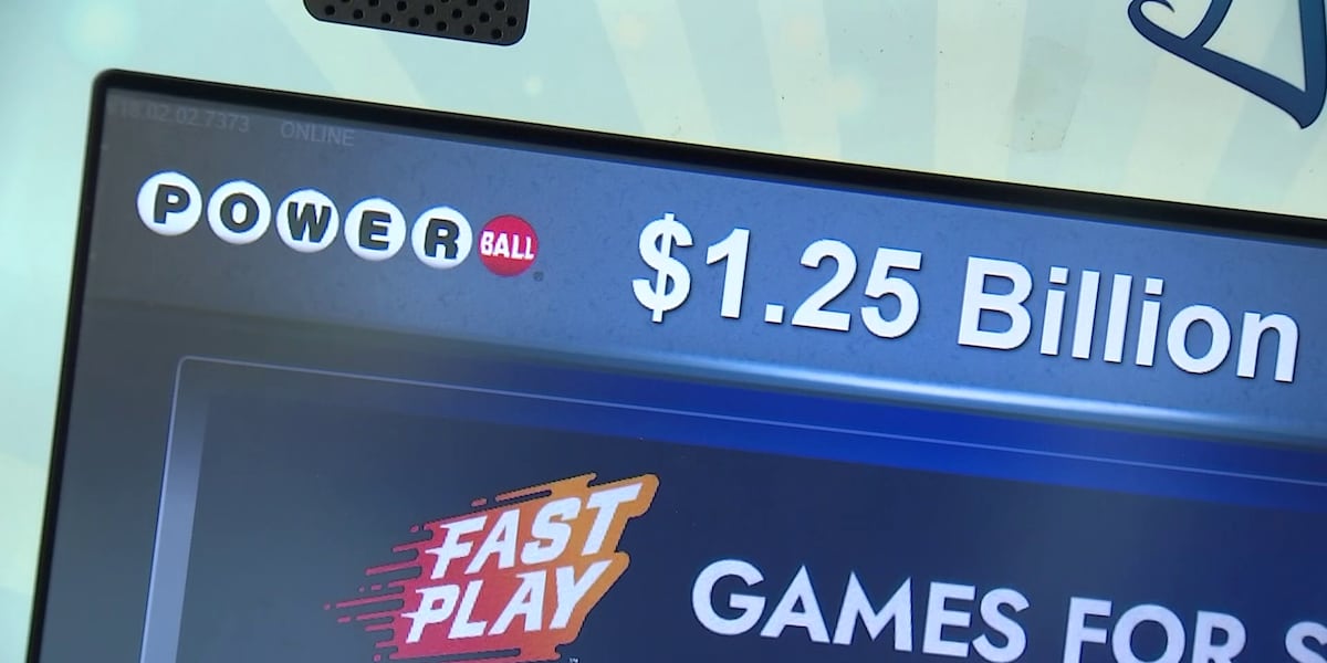 Powerball numbers drawn after jackpot reaches $1.25 billion