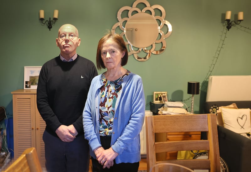 Paul and Ann O'Neill: 'If this helps this not happening to anyone else, and it makes the guards actually review the practices and procedures to make sure it doesn’t happen to anyone else, then we have achieved something.' Photograph: Stephen Davison/Pacemaker