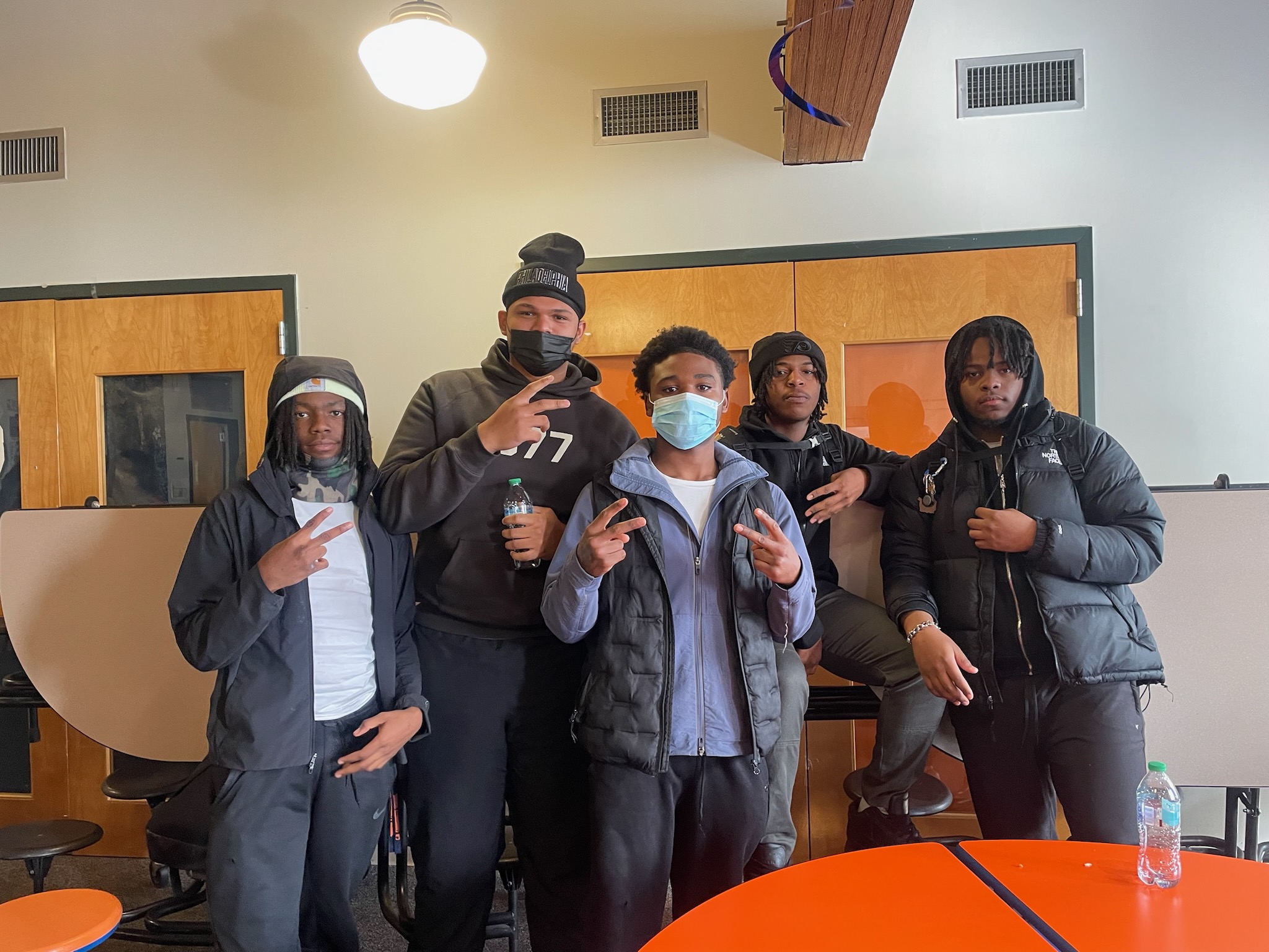 CB Community schools students Quaadir, Isaiah, Naeem, Keyshawn and Amir...