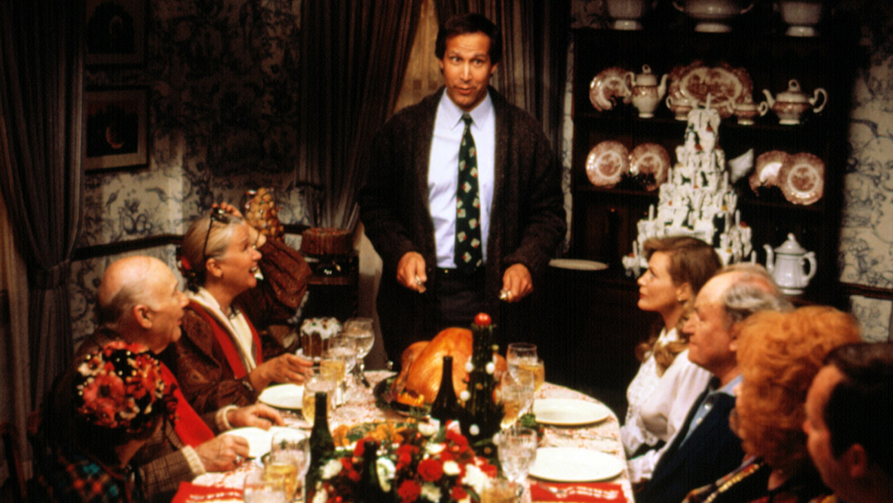 National Lampoon's Christmas Vacation, John Randolph, Diane Ladd, Chevy Chase, Beverly D'Angelo, E.G. Marshall, Doris Roberts, 1989