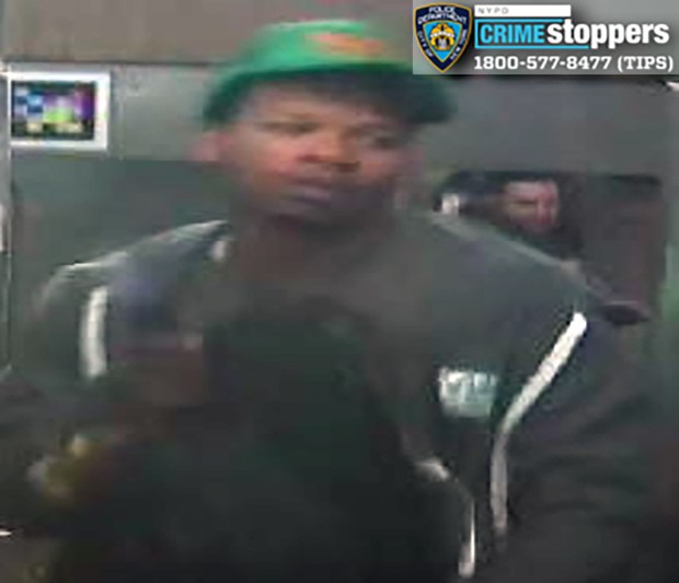 Police say they are looking for this man in connection with a subway slashing in Manhattan on Dec. 20. (NYPD)
