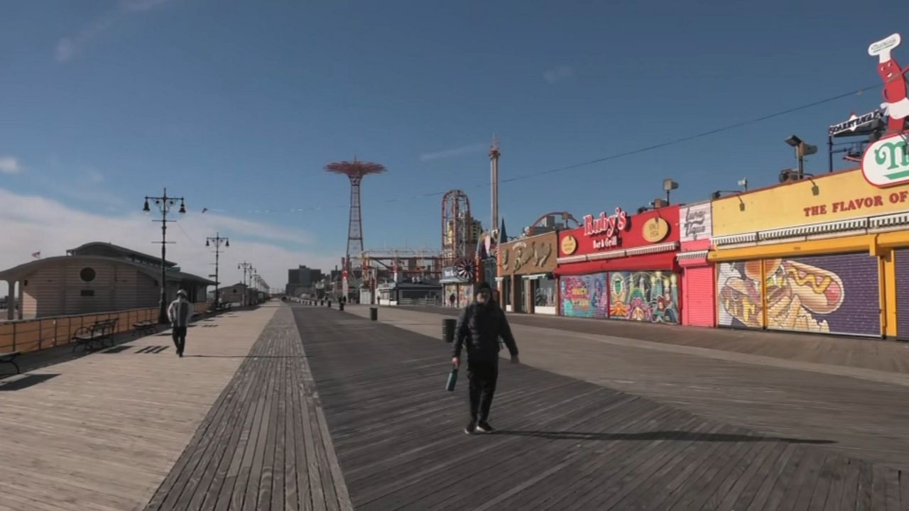 The plan includes reconstruction of the nearly three-mile-long Iconic Reigelmann boardwalk. (Spectrum News NY1)