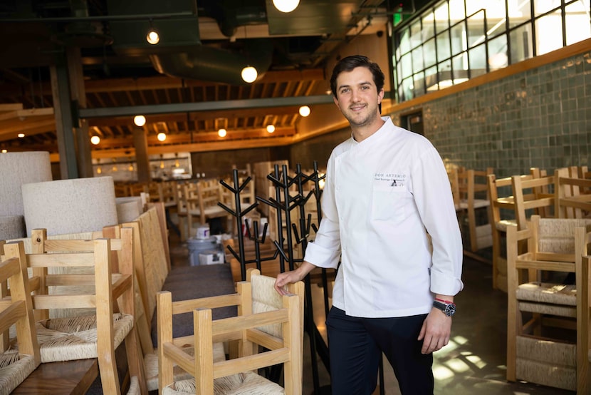 Rodrigo Cárdenas, a chef from Mexico, helped create the seafood-inspired menu at Dos Mares...