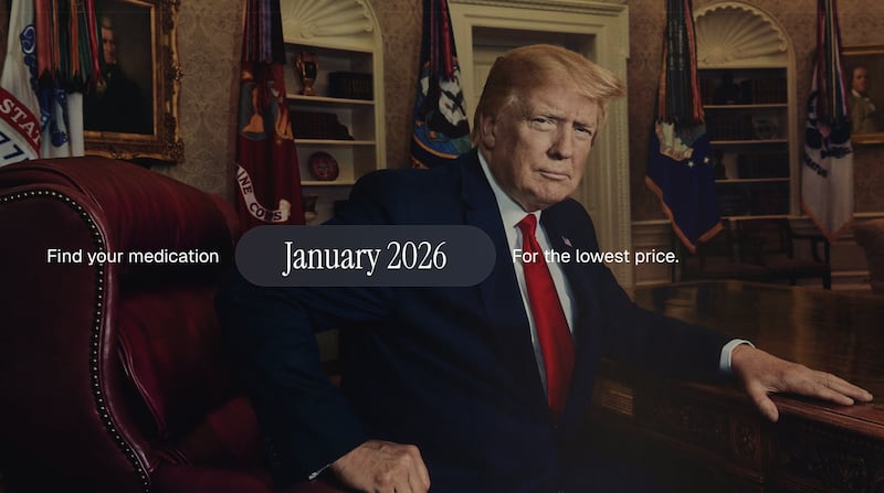 A screenshot from TrumpRx.gov.