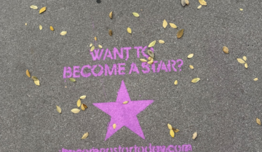 ‘Want to become a star?’ street decals appear in downtown Dallas