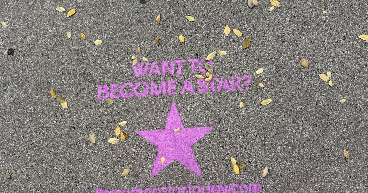 ‘Want to become a star?’ street decals appear in downtown Dallas