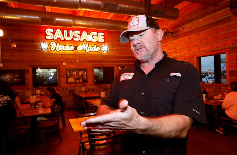 Trey Hutchins at Hutchins BBQ in McKinney.