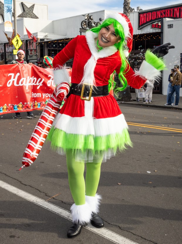 A festively-dressed 2024 parade participant. (Milan Kovacevic)