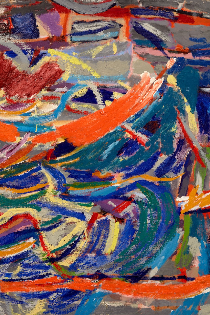 Detail of Pam Evelyn's "Liaison" (2024).