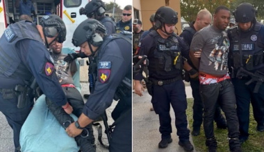 Wanted fugitive captured after attempting to flee hotel near Gulf Freeway