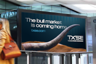 The Dallas-based New York stock exchange Texas launched an ad campaign Monday at DFW Airport...