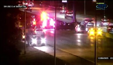 Woman dies when car slams into back of her SUV, causing chain-reaction pile-up on JTB: FHP