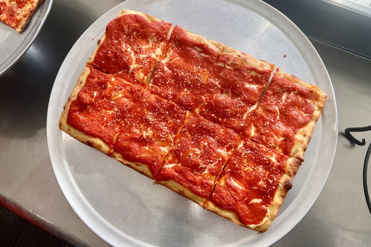 A Sicilian pizza from Classic Pizza, 137 Montgomery Ave., Bala Cynwyd.