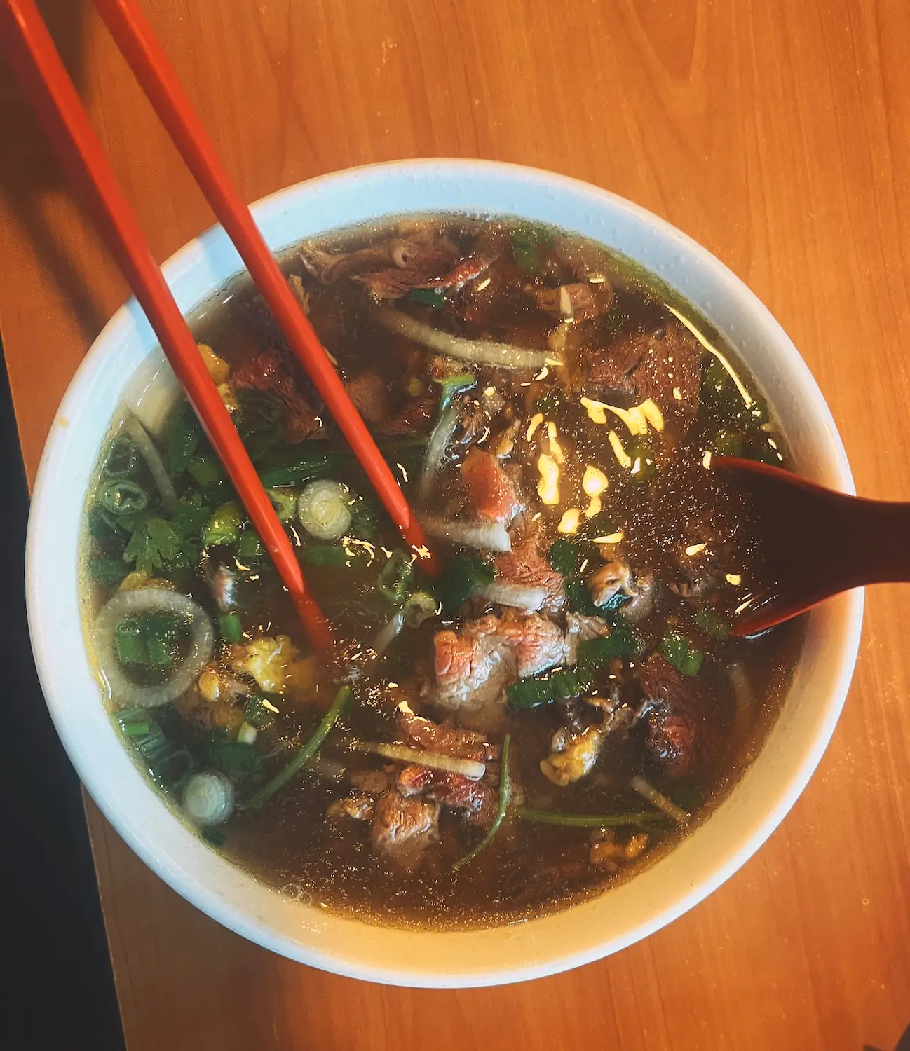 Rare Steak Phở from San Diego restaurant Phở Saigon Express in Escondido