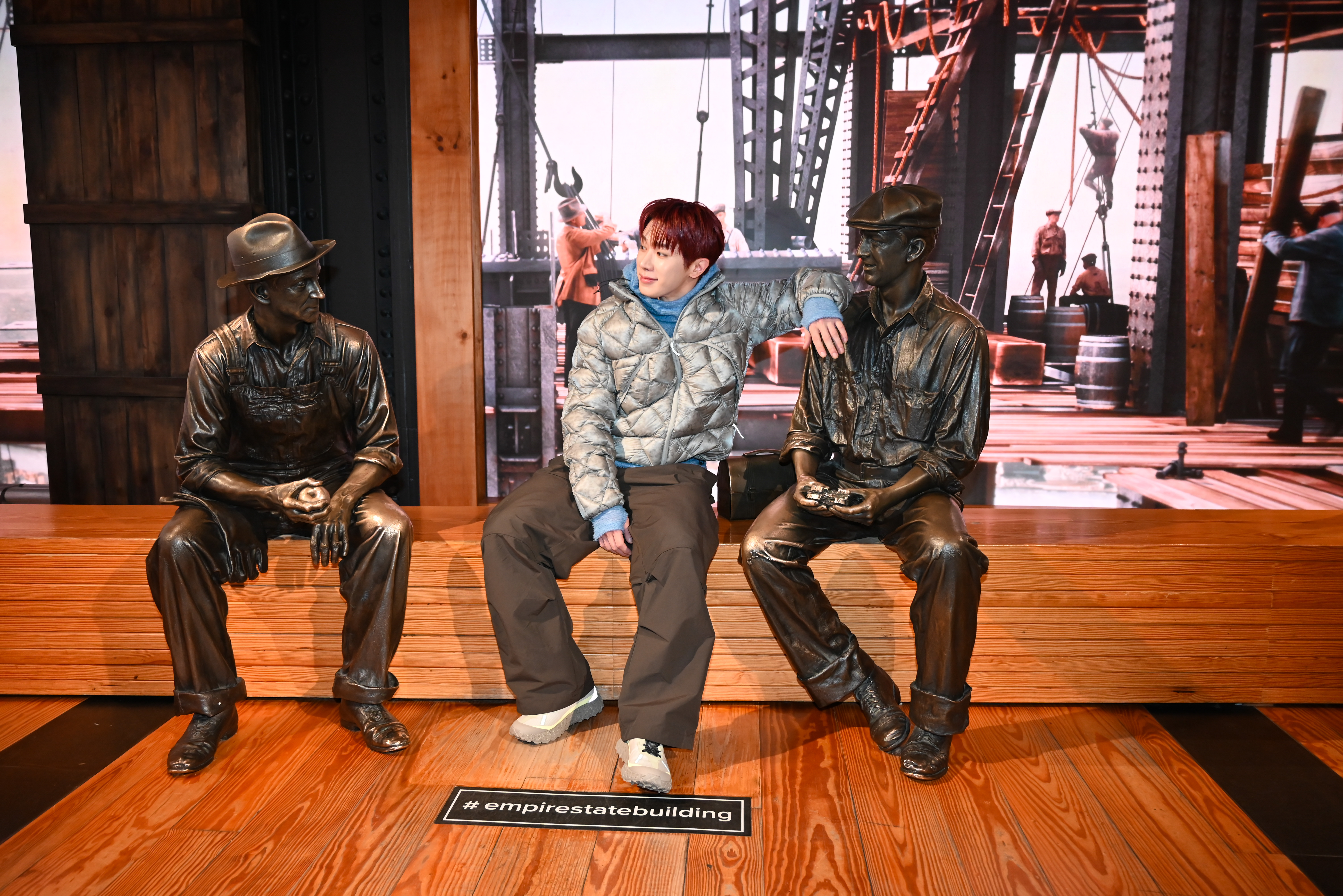 WONHO at the Empire State Building.