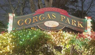 First annual 'Evergreen Enchantment' brings holiday lights to Gorgas Park