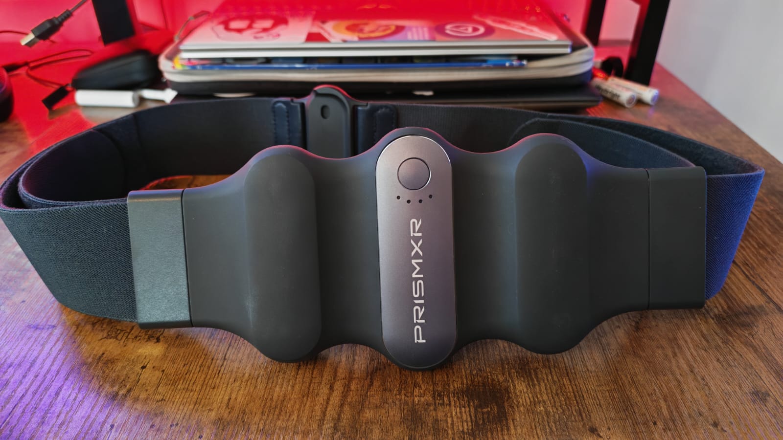 A close up of the PrismXR Carina charging belt